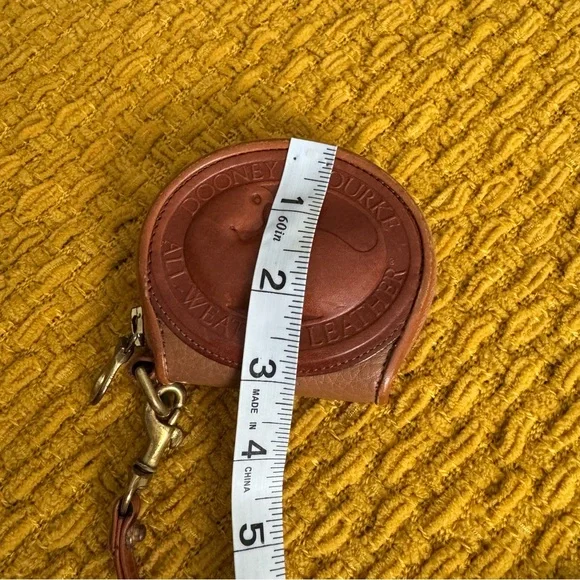 Dooney & Bourke Brown Leather Crossbody Bag with Coin Pouch - Picture 9 of 12